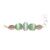 Sterling Silver Pink, Green, and Blue Selenite Link Braclet