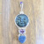 Obsidian Moon Goddess Pendant with Druzy