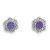 Caribbean Druzy (6mm) Post Earrings 
