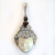 Sterling Silver Mother of Pearl Goddess Pendant with Ruby, Sapphire, and White Topaz