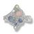 Cuff Bracelet with Labradorite, Pink Mother of Pearl, Prehnite, Rainbow Moonstone, Kyanite & Iolite