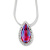 Rainbow Pink Quartz Sterling Slide Pendant