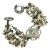 Carved Abalone Flower Beaded Bracelet
