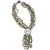 Mother of Pearl Black Shell Beaded Tassel Necklace