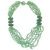 Fluorite Chip Bead and Puffed Disk Beaded Necklace