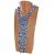 Lapis, Blue Chalcedony, and Blue Pearl Beaded Necklace with Hand Carved Lapis