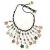 Pink and Black Rainbow Mother of Pear Shell Stars Necklace