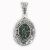 Caribbean Druzy Pendant with Ornate Open Silver Bezel and Bale