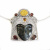 terling Silver Rainbow Obsidian Goddess Pendant with Gold Druzy, Garnet, and Citrine with Omega